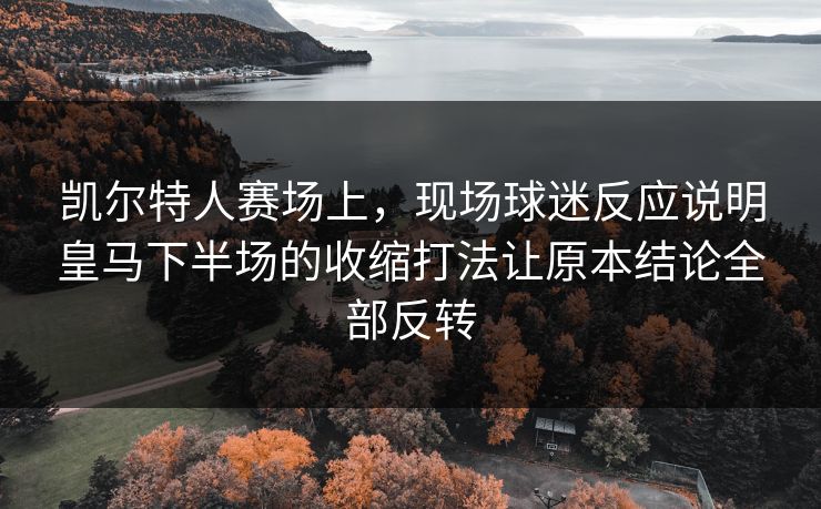 凯尔特人赛场上，现场球迷反应说明皇马下半场的收缩打法让原本结论全部反转  第1张