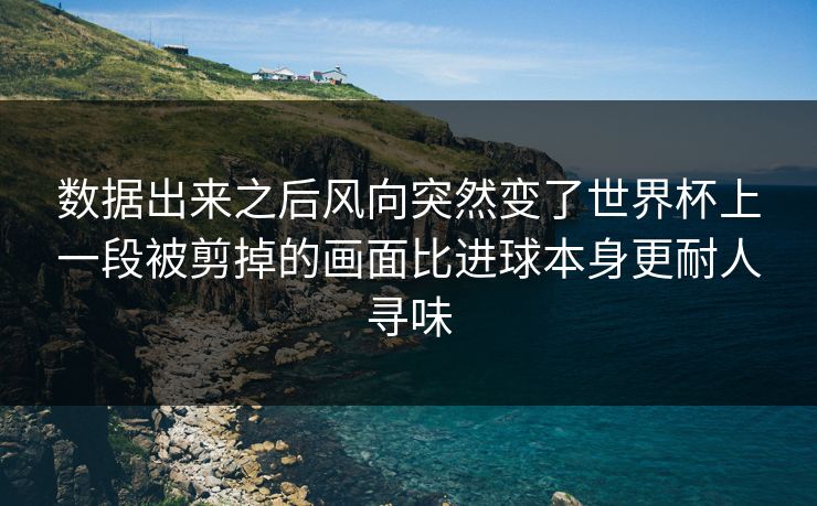 数据出来之后风向突然变了世界杯上一段被剪掉的画面比进球本身更耐人寻味  第1张